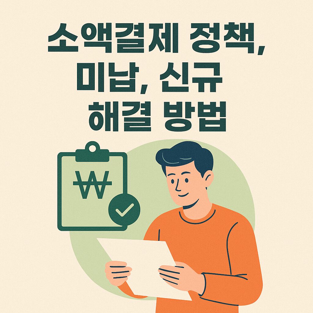 소액결제 정책, 미납, 신규 해결 방법
